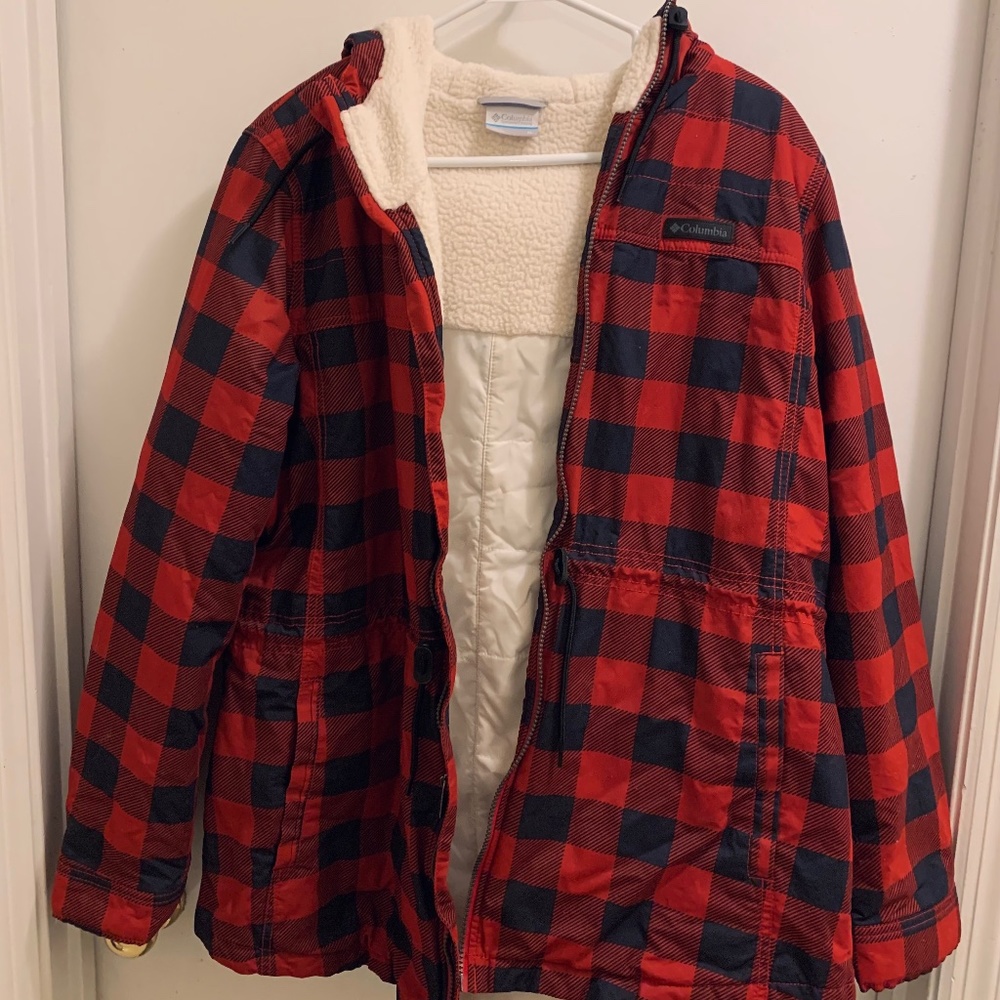 Women’s Plaid Columbia Jacket XL